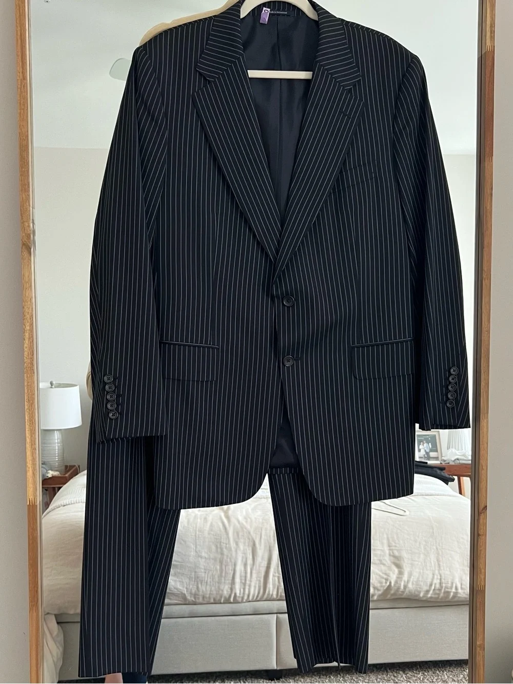 Gucci Black Pinstripe Two-Piece Suit